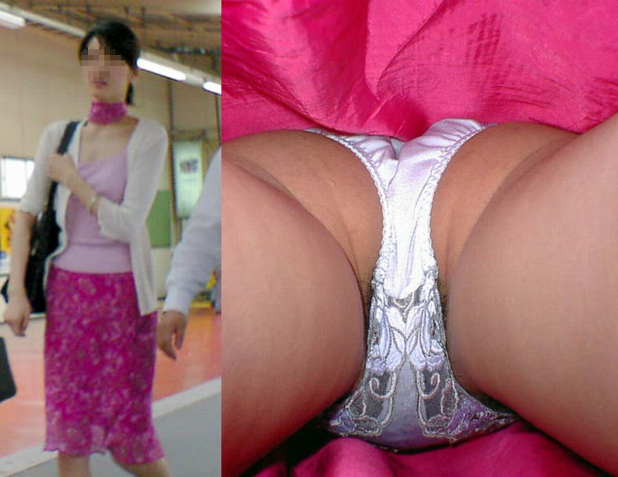 【逆さ撮りパンチラエロ画像】素人女性のスカート中身を真下から覗くムレムレパンツが最高ｗｗｗｗｗ44-02