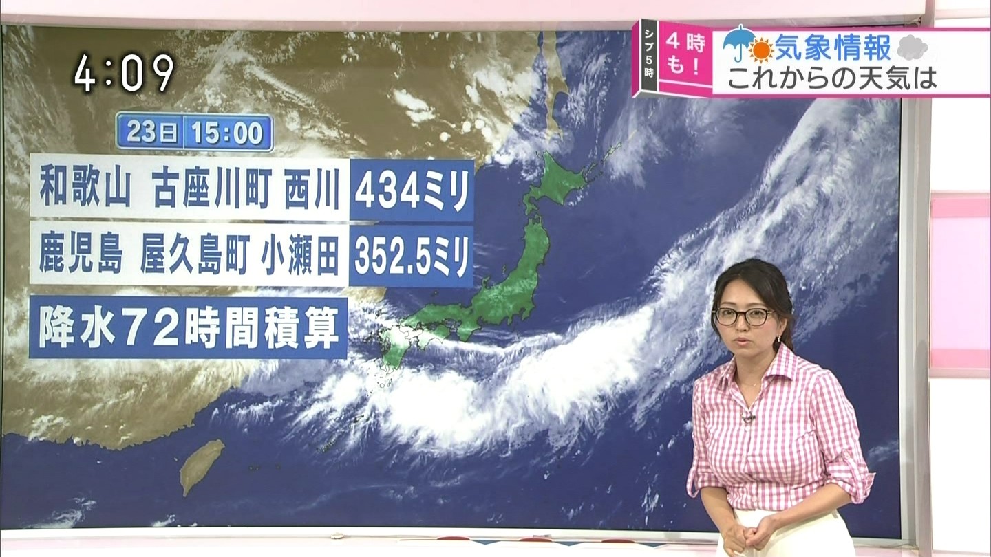 【テレビキャプエロ画像】気象予報士の福岡良子さんの服のボタンが弾けそうな着衣巨乳が素晴らしいｗｗｗ-05