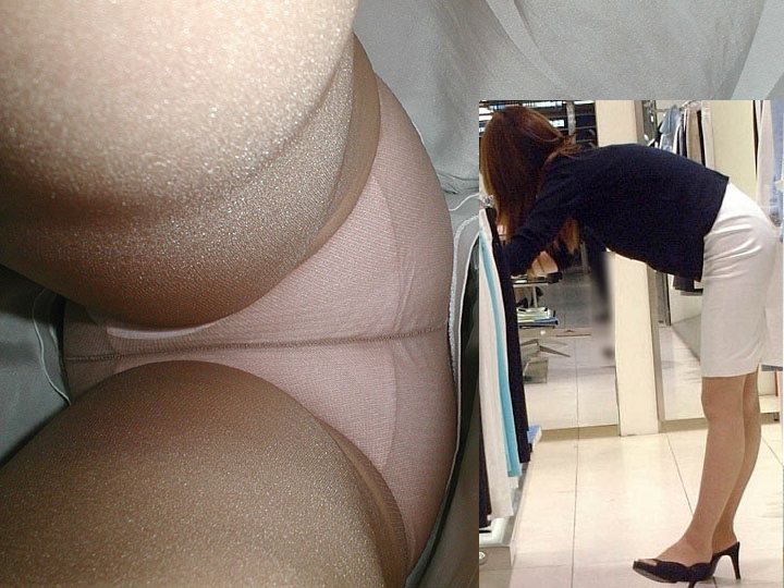 【OL逆さ撮りパンチラエロ画像】働くお姉さんのパンストに包まれた股間のムレムレ具合とパンツが最高ｗｗｗ-08