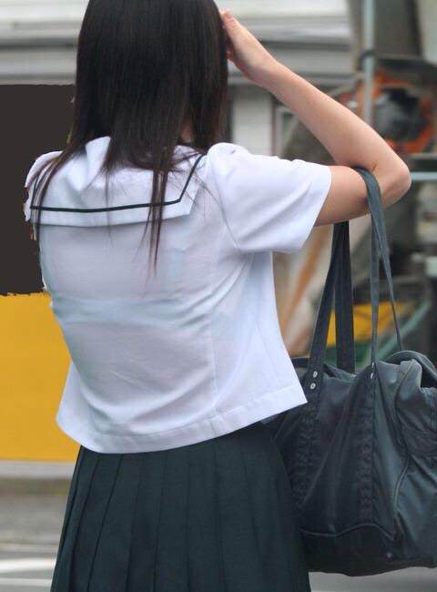 【JK透けブラ盗撮エロ画像】女子校生のプライベート下着がスケスケなので遠慮なくカメラに収めるｗｗｗ-12