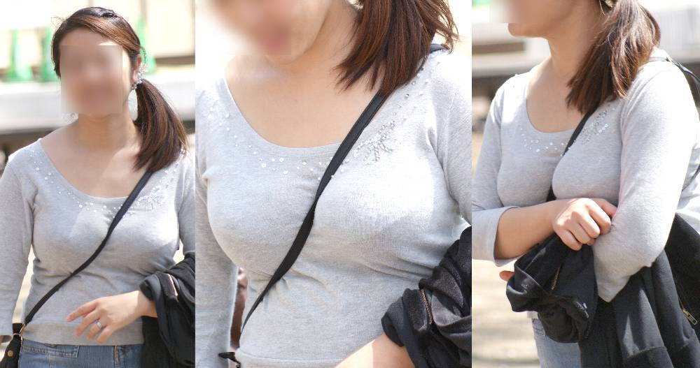 【素人パイスラエロ画像】巨乳女性がたすき掛けすれば爆乳に見えてしまいヤバイｗｗｗ-13